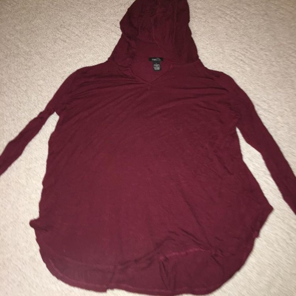Maroon top